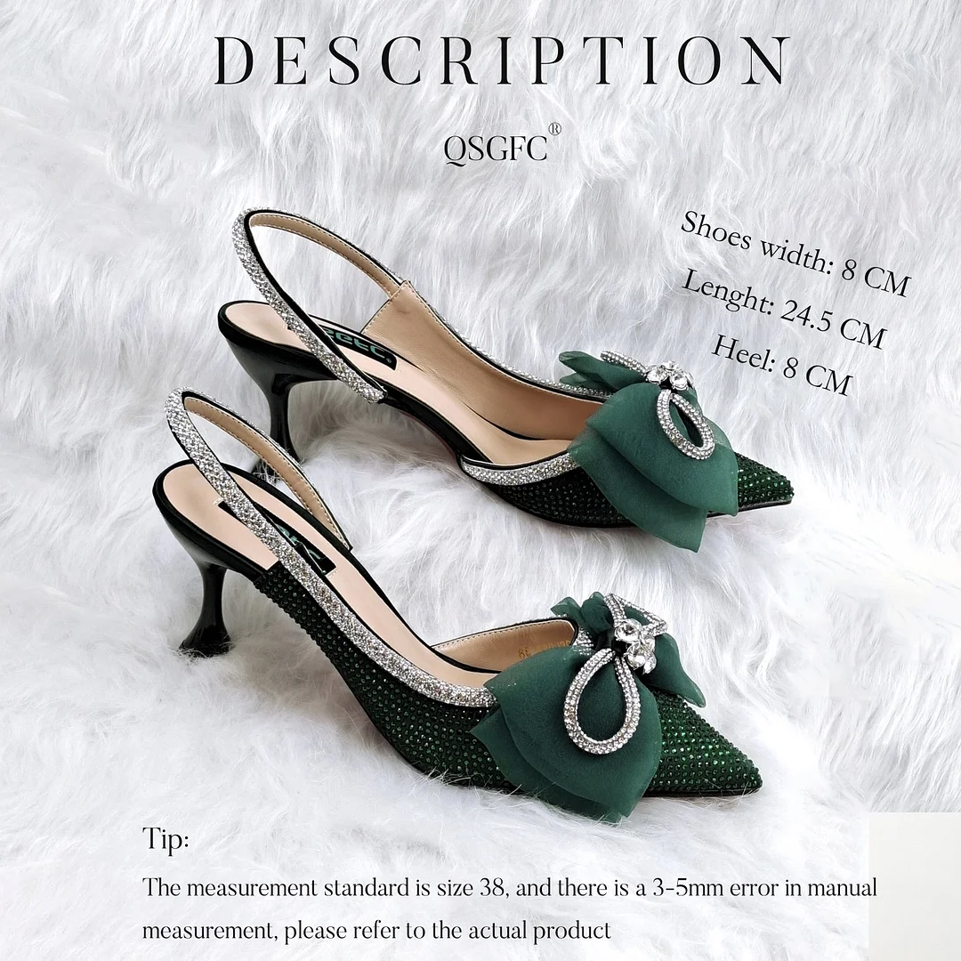 The latest INS Style Shoes And Bags To Match With Beautiful And Noble Ladies Shoes And Bag Decorated With Large Bows Party Shoes