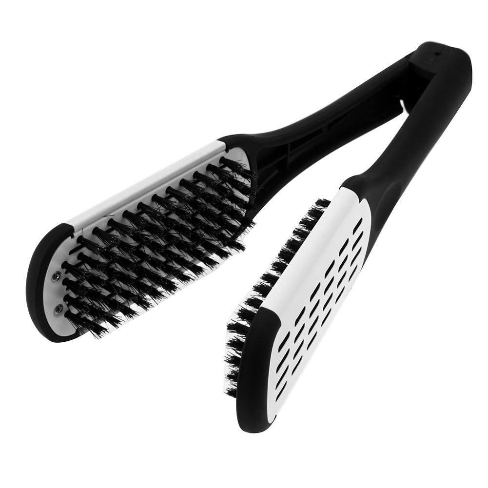 

Plywood Bristles Comb Straightener Electric Heat Brush Hair Straightener, 501 Original