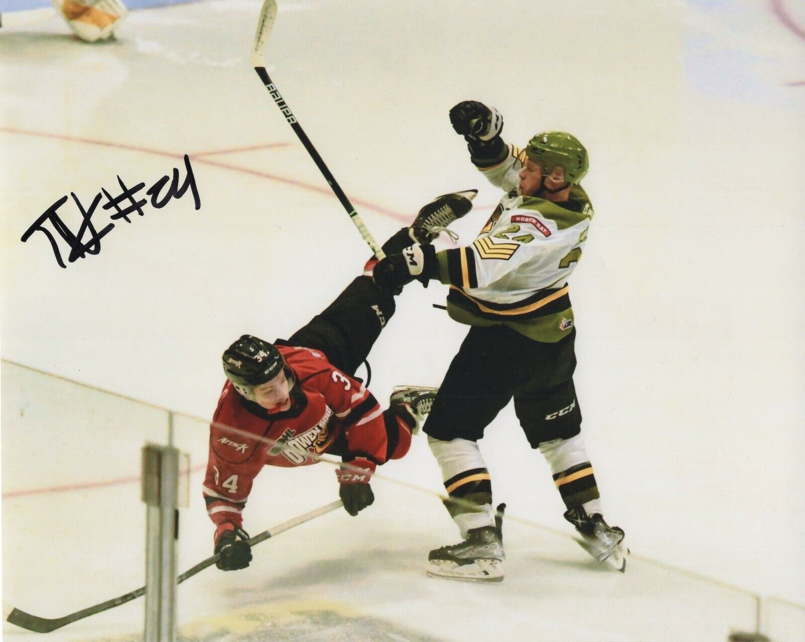 TY NELSON SIGNED AUTOGRAPH NORTH BAY BATTALION 8X10 Photo Poster painting PROOF 2022 NHL DRAFT