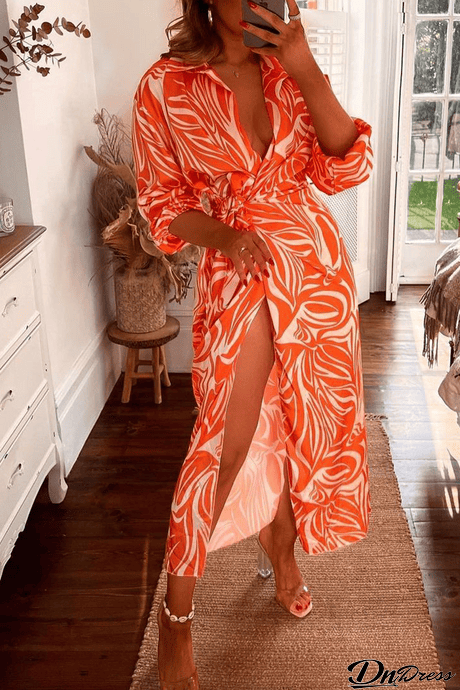 Ambilight Stripe Wrap Maxi Dress