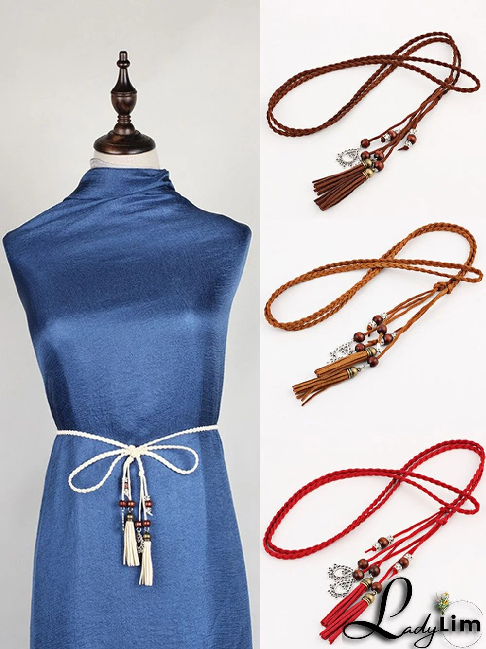 Simple Bohemia Artificial Leather Tasseled Belts