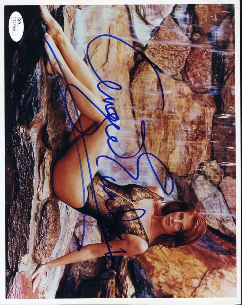 Angie Everhart Hand Signed Jsa Coa 8x10 Photo Poster painting Autographed Authentic