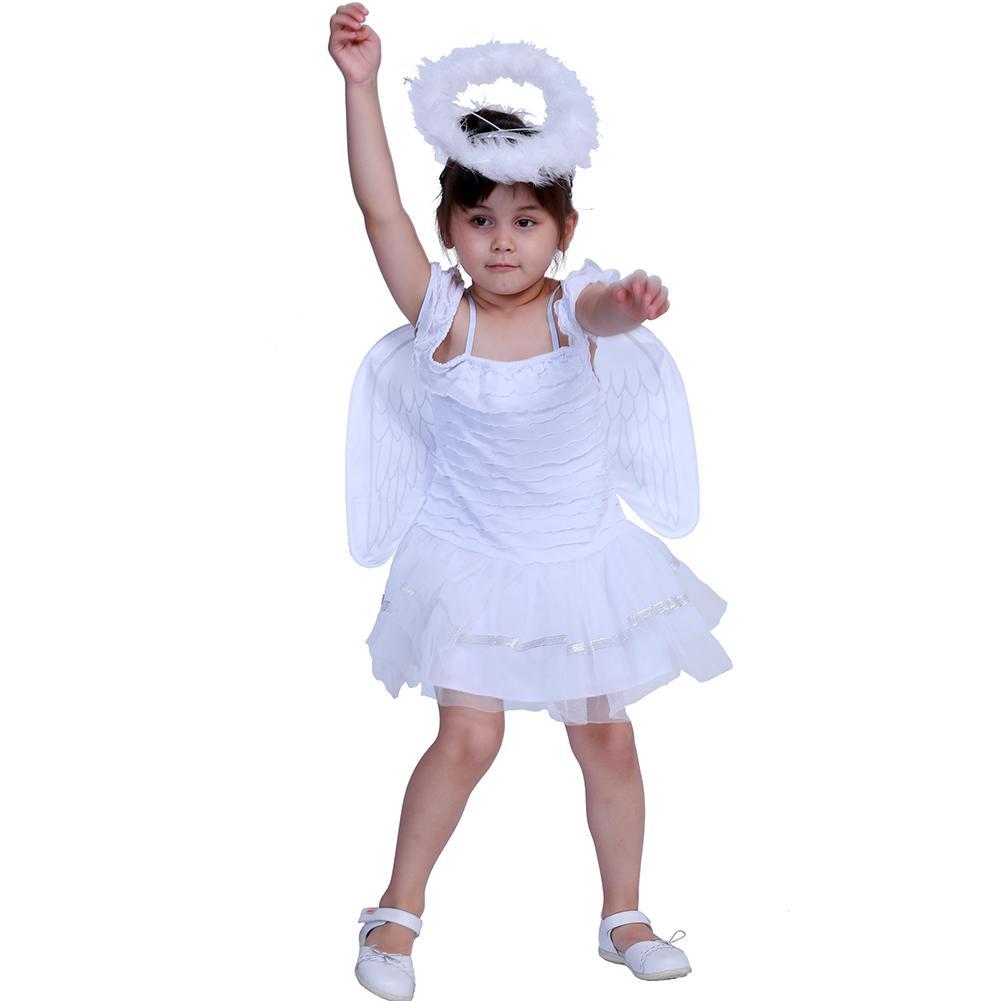 

Cute Kids Girls Costumes Angel Halloween Outfits Performance Clothes Set, 501 Original