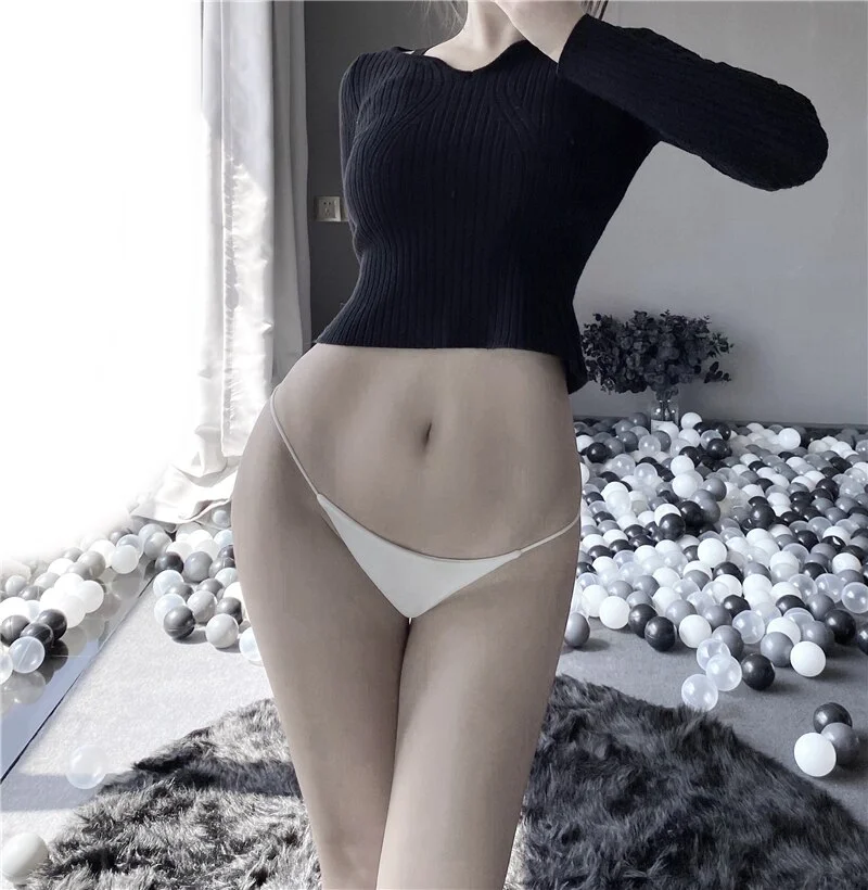Billionm G String Kawaii Women Pure Color Low-Waist Thong Sex Lingerie Underwear Femal Sheer Panties Knickers Soft Cotton Briefs New