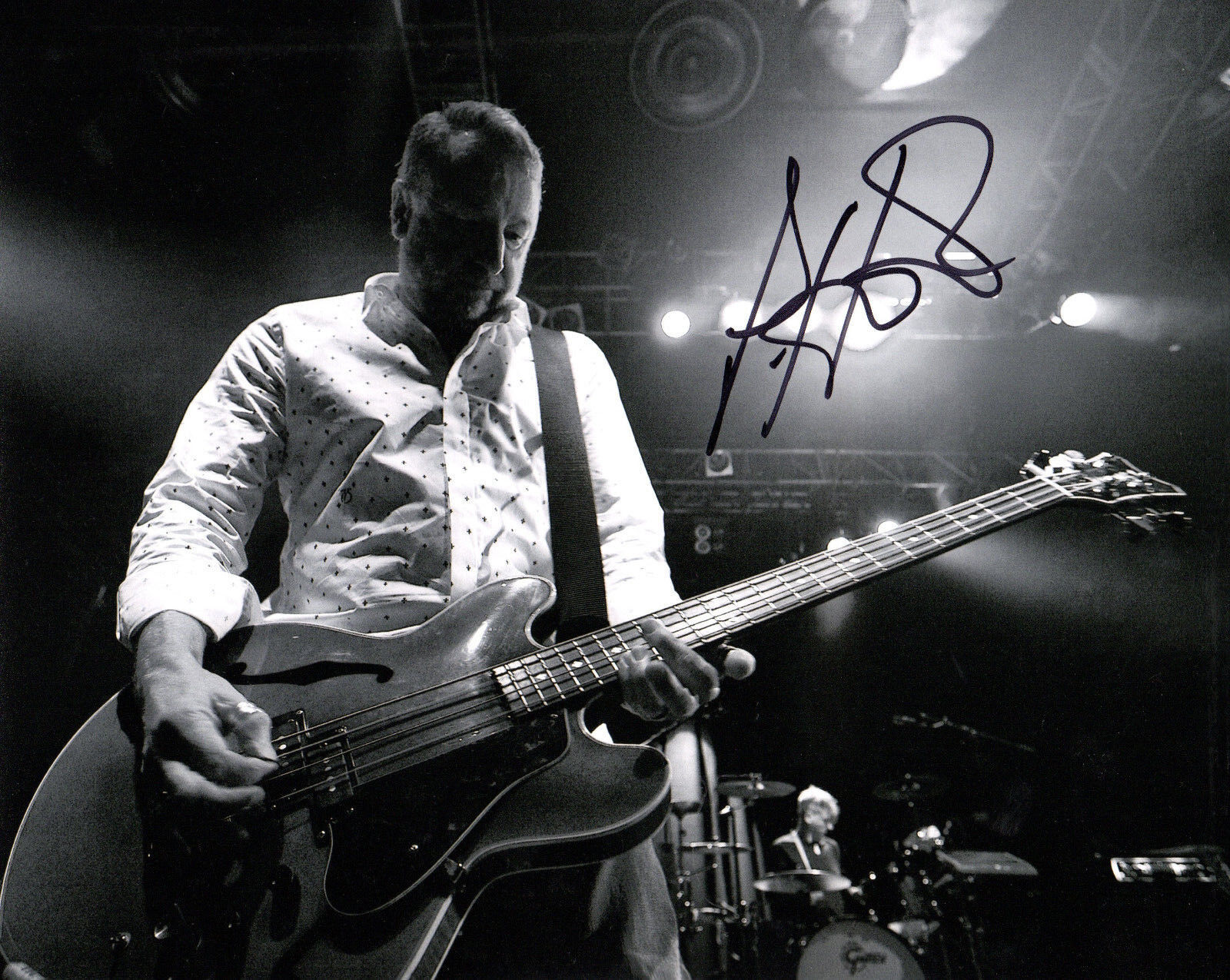 GFA New Order Rock Star * PETER HOOK * Signed 8x10 Photo Poster painting P1 COA