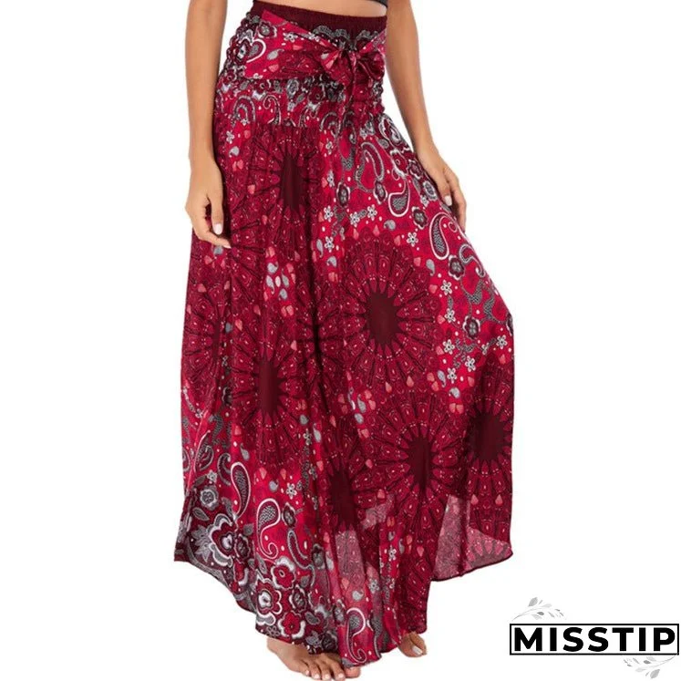 Leisure In Spring and Summer Asia Style Half Skirt Holiday Skirt Big Hem Skirt