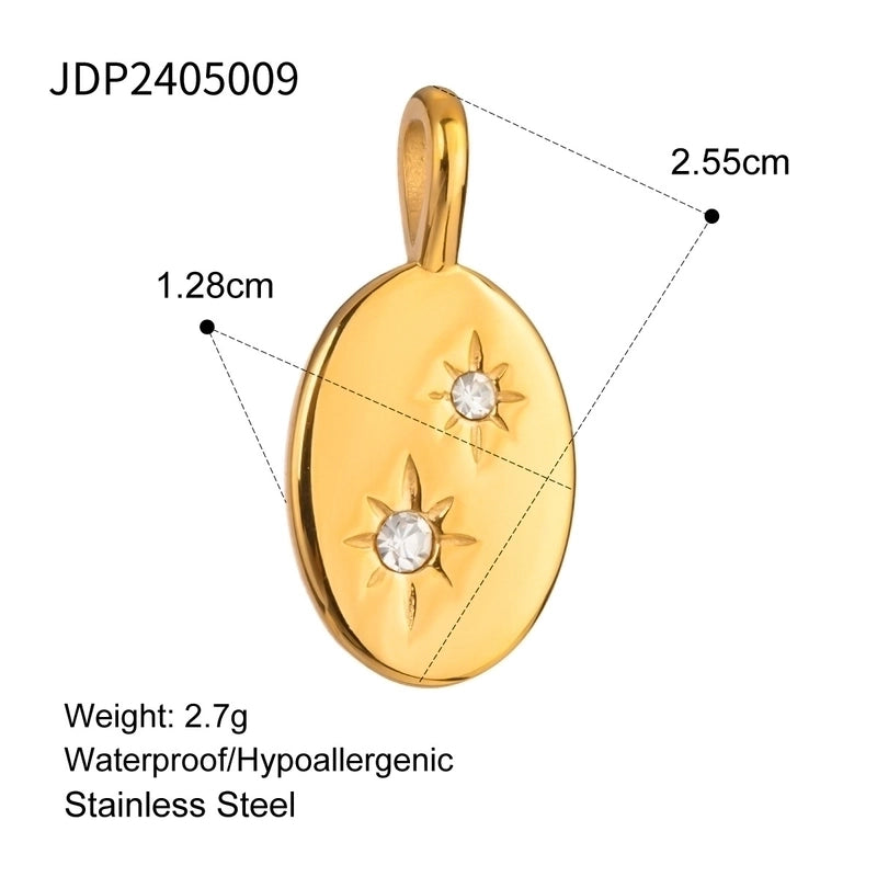 1 Piece 304 Stainless Steel Cross Heart Shape Jewelry Accessories Pendant