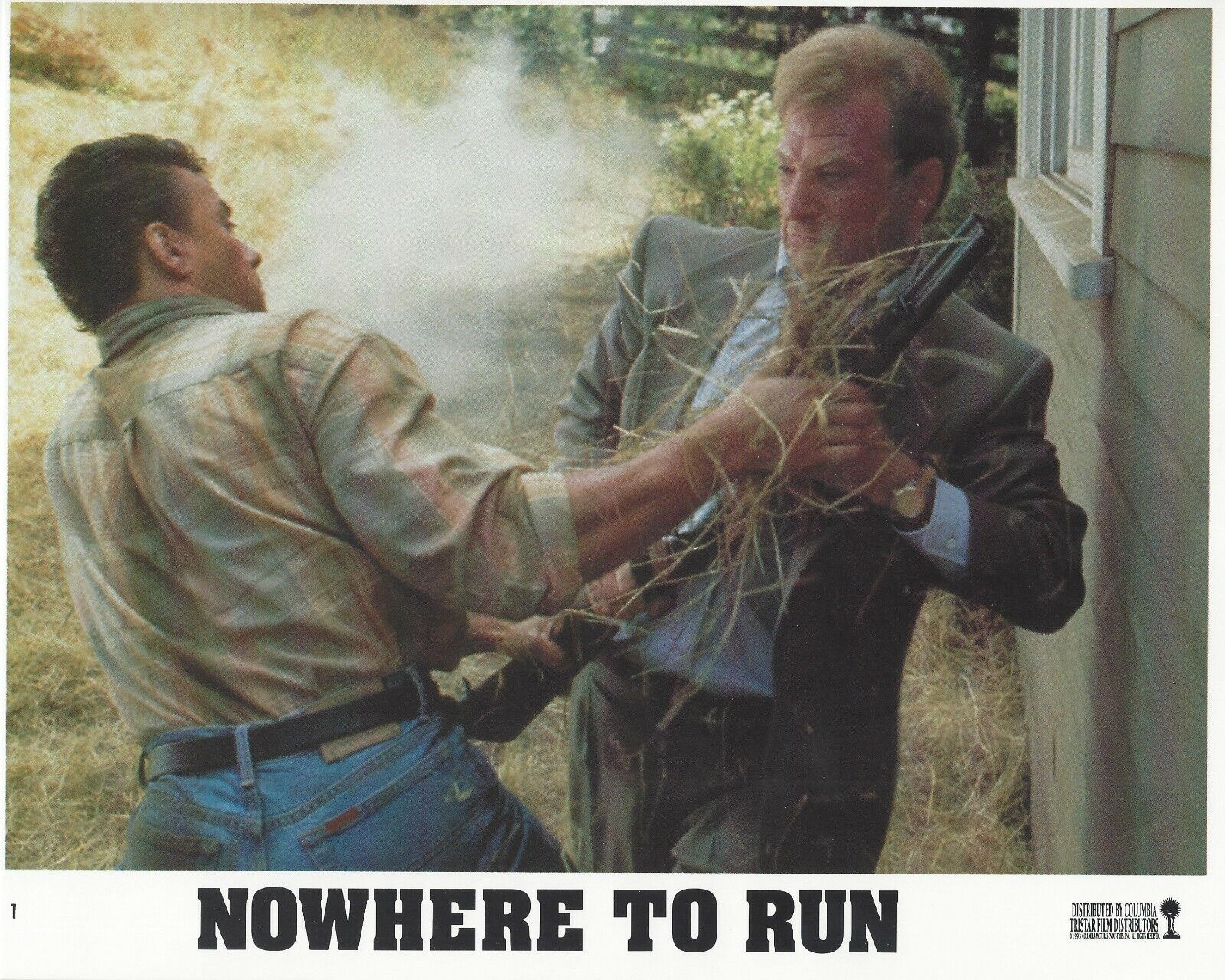 Nowhere To Run Original 8x10 Lobby Card Poster Photo Poster painting 1993 #1 Van Damme Harmon