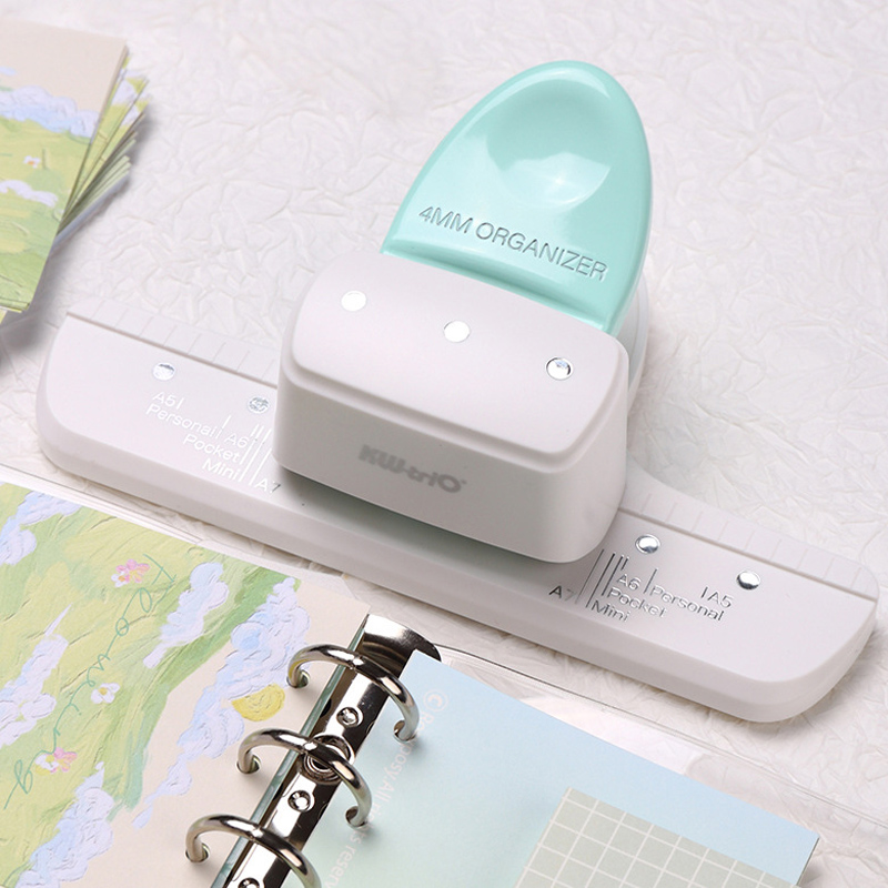Fromthenon 4mm Small Aperture Hole Punch Loose-leaf Manual Scrapbooking Tools Paper Puncher A5 A6 A7 Planner Paper Punch School