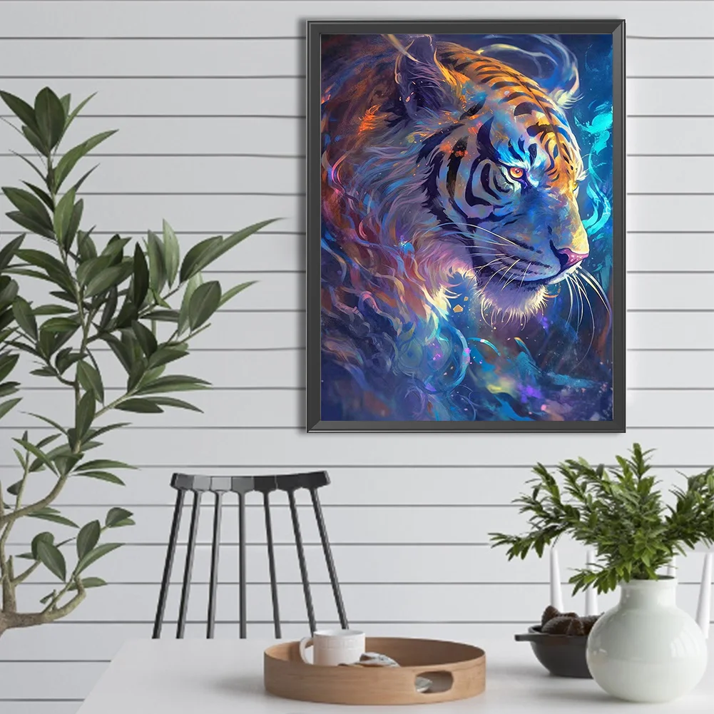 Diamond Painting - Full Round Drill - Imaginary Tiger(Canvas|30*40cm)