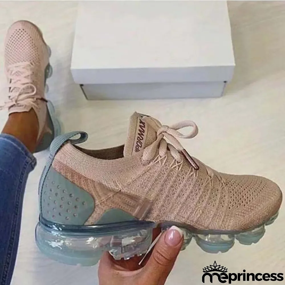 White Street Sportswear Split Joint Closed Sport Running Shoes