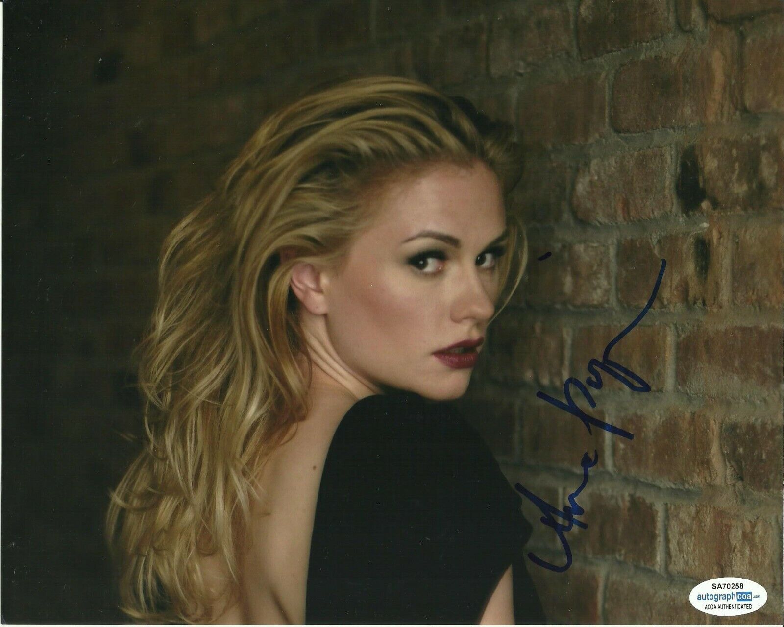 ANNA PAQUIN SIGNED SEXY Photo Poster painting UACC REG 242 (2) ALSO ACOA CERTIFIED