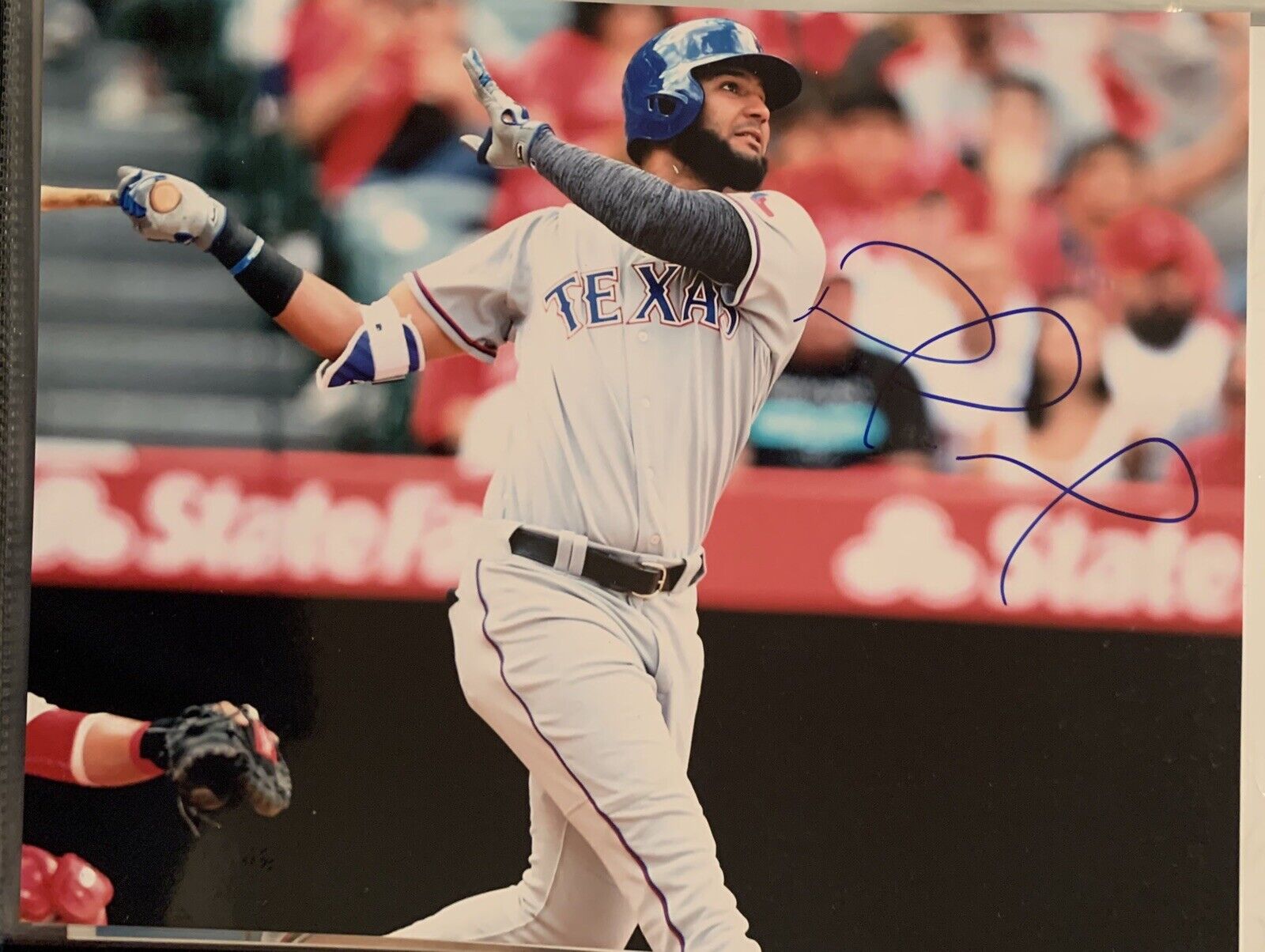 nomar mazara Signed 8x10 Photo Poster painting Pic Auto Rangers