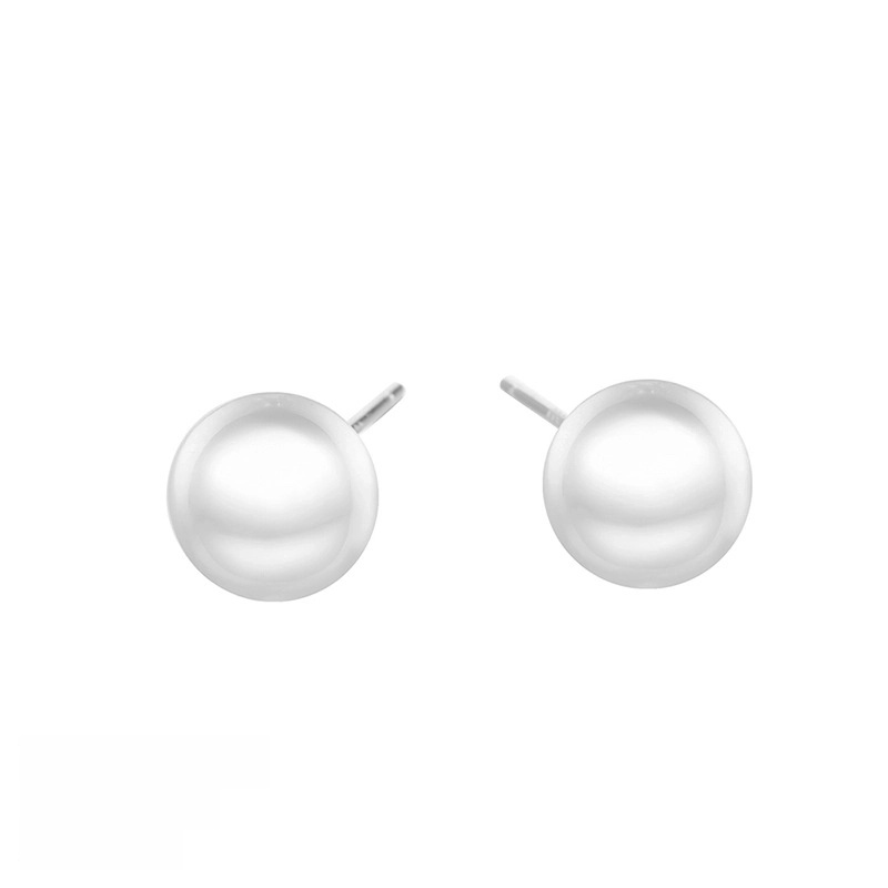 Fashion Geometric Stainless Steel Artificial Pearls 14K Gold Plated Earrings
