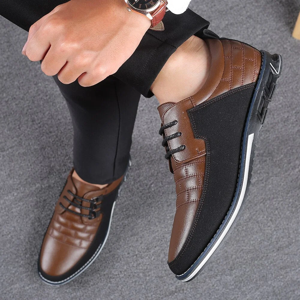 Gatsby Shoes Oxford Derby Orthopedic Leather Shoes