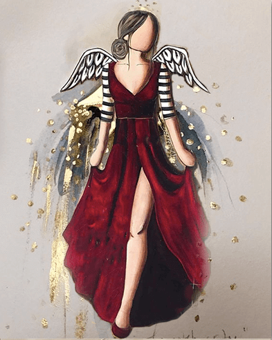 Paint by Numbers Kit-Luxurious Angel