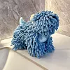 Chenille Dog Hand Towel Fluffy and Soft Decorative Puppy Towels Highly Sorbent Microfiber Multipurpose for Bathroom Kitchen Washstand