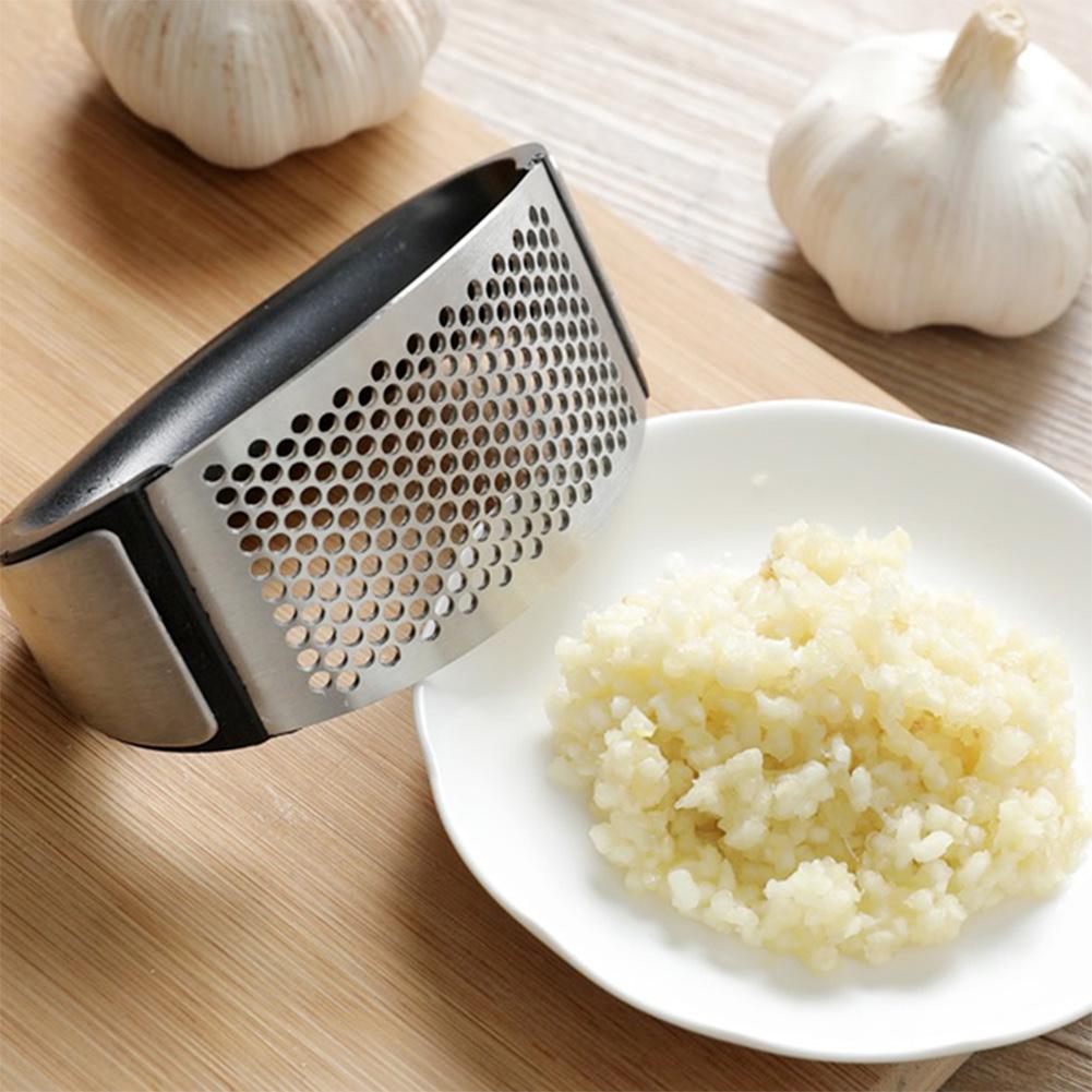 

2pcs Stainless Steel Garlic Press Cutter Ginger Slicer Kitchen Vegetable, 501 Original