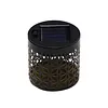Solar Powered Metal Mandala Decorative Lamp Weatherproof Outdoor LED Deck Step Wall Lights Auto On/Off Hollow Out Retro Solar Lights for Garden Yard Patio Porch Decor