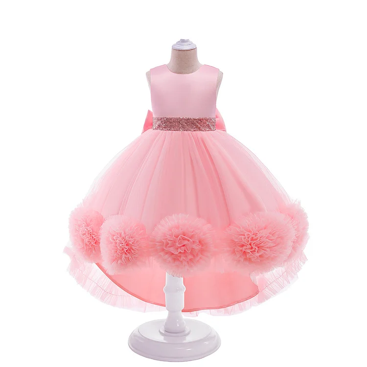 Kid 3D Flower Sleeveless Dress