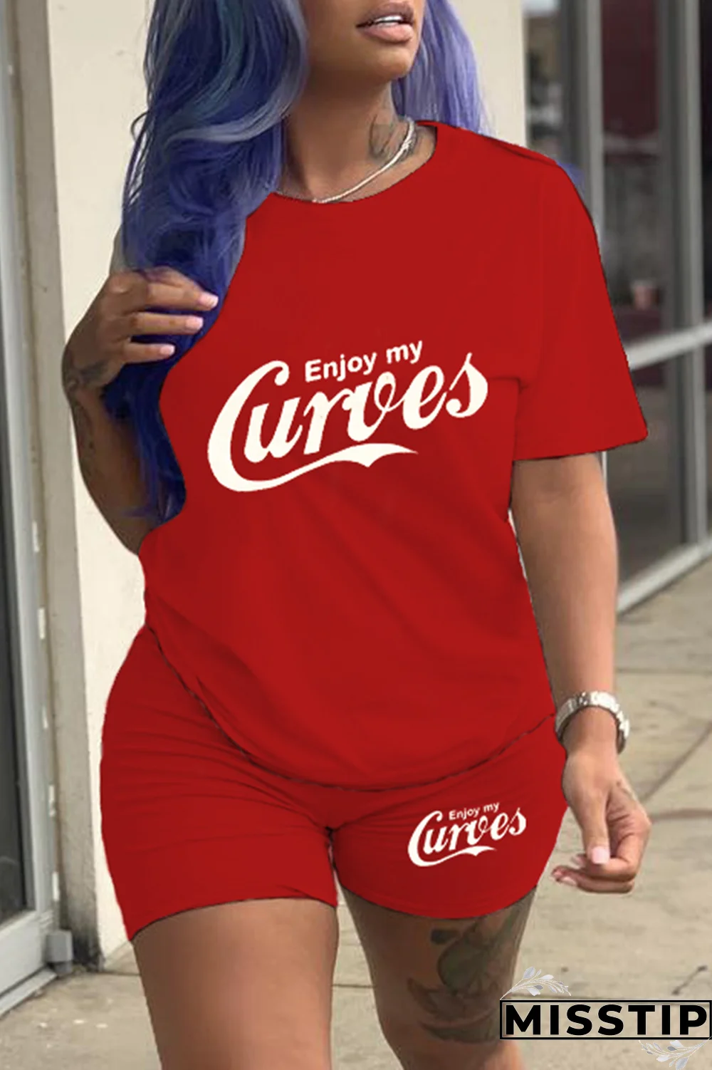 Black Gold Casual Print Patchwork O Neck Short Sleeve Two Pieces