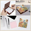Wooden DIY Red Blue Peacock Diamond Painting Kit Note Box with 160 Papers Gifts