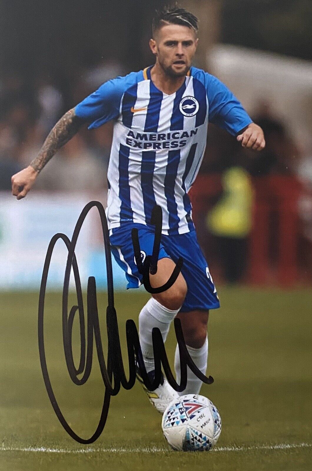 Oliver Norwood Genuine Hand Signed Brighton & Hove Albion 6X4 Photo Poster painting