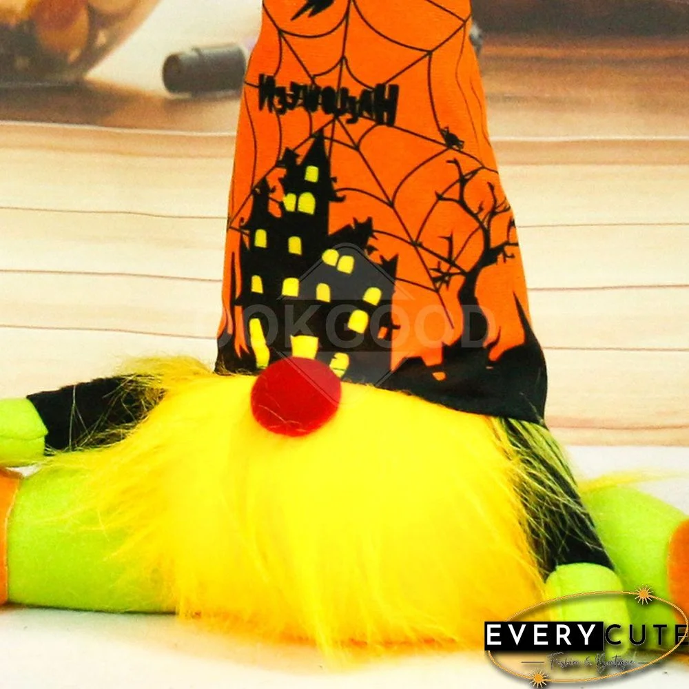 Halloween Plush Gnome Doll With Warm Lights