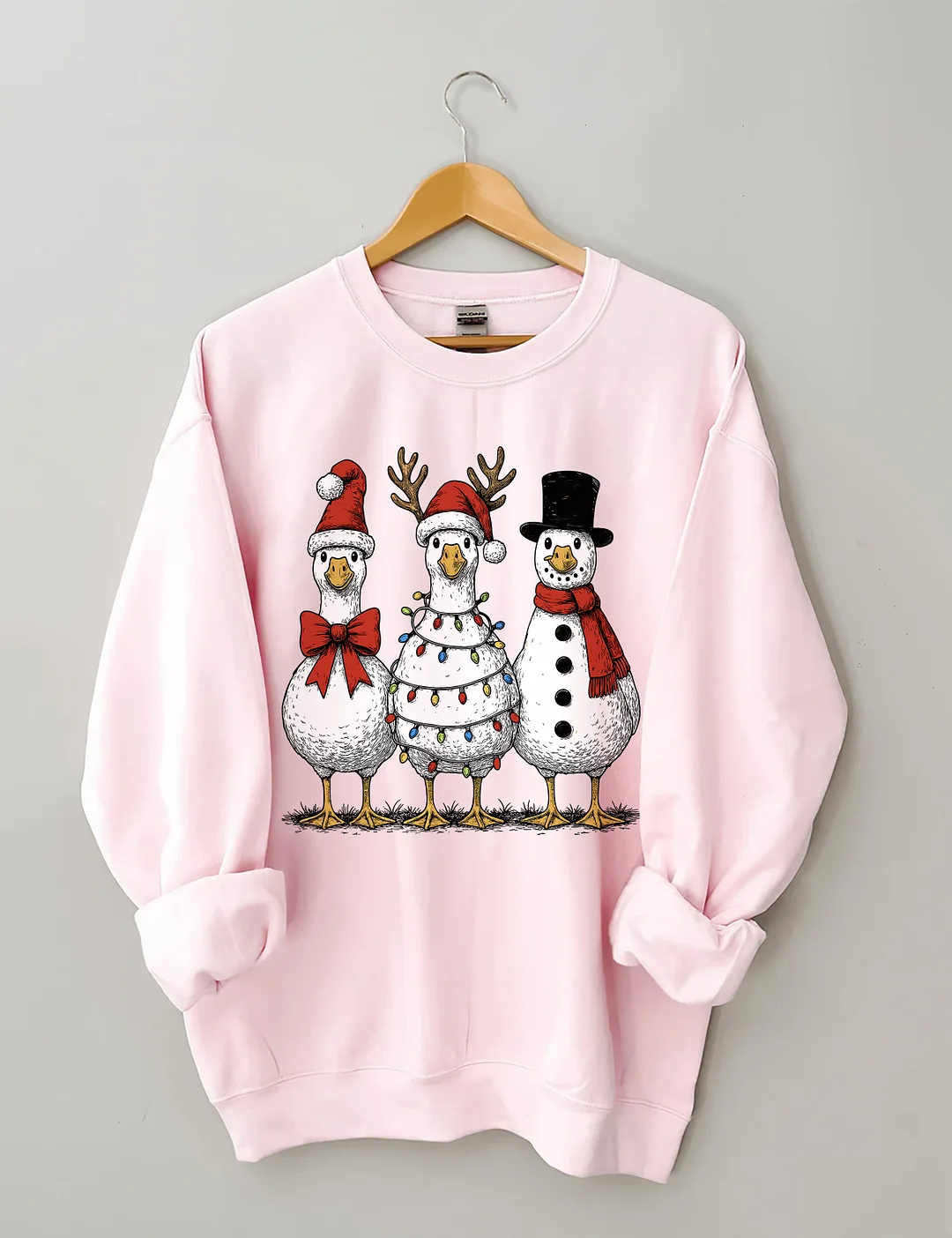 Vintage Christmas Goose Sweatshirt