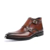 Luxury Mens Monk Strap Dress Boots