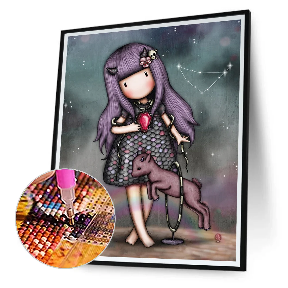 Grace Doll 5D DIY Diamond Painting Kits Full Round Drill Wall Art Decor (sz2689)