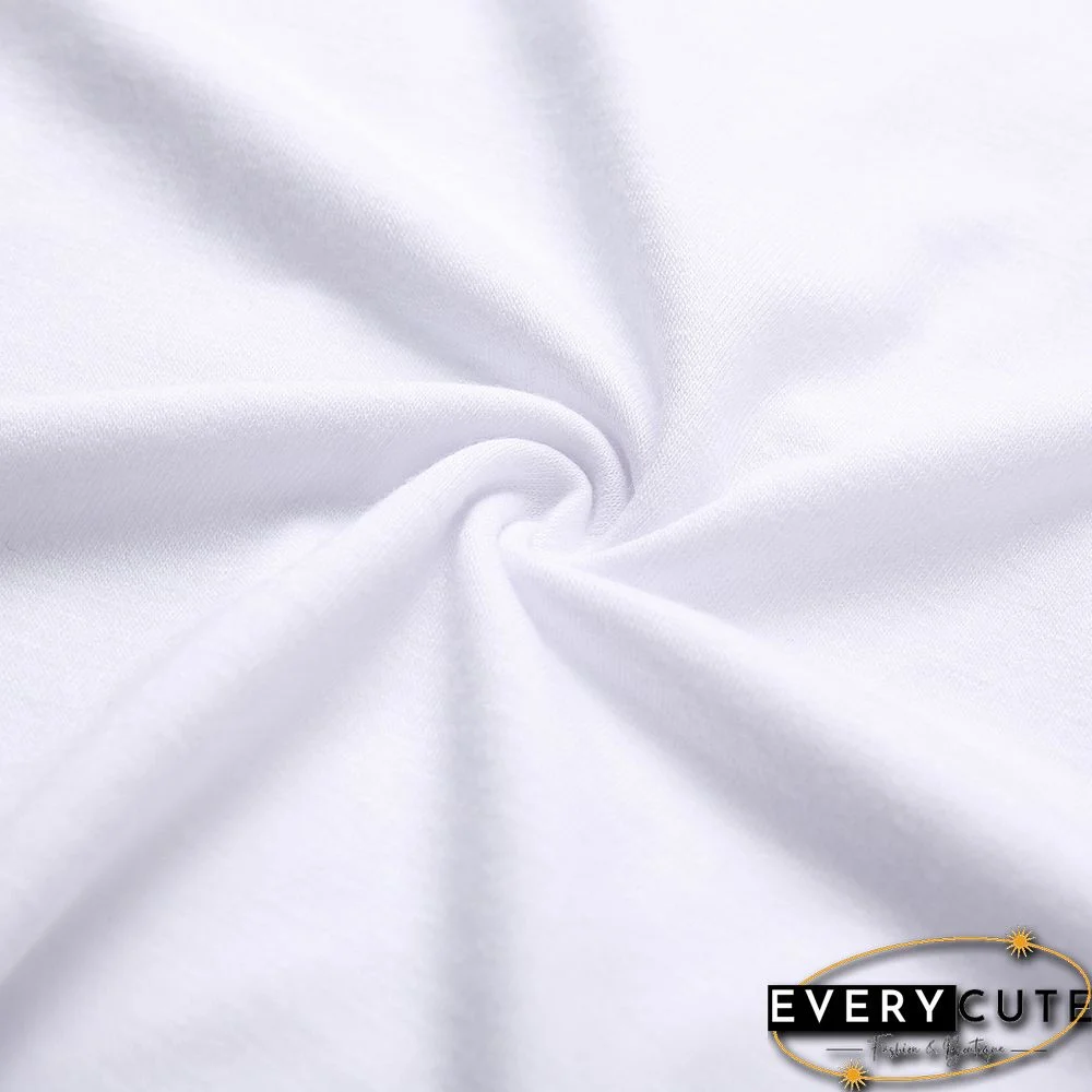 White Modal Cotton Pocketed Long Sleeve Tops