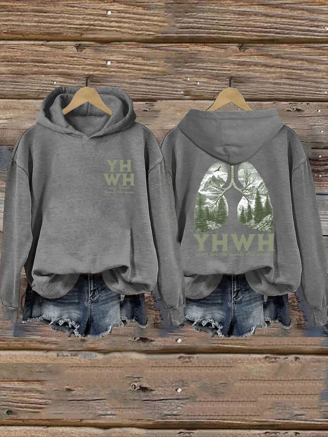 Yhwh Lungs Christian Hoodie