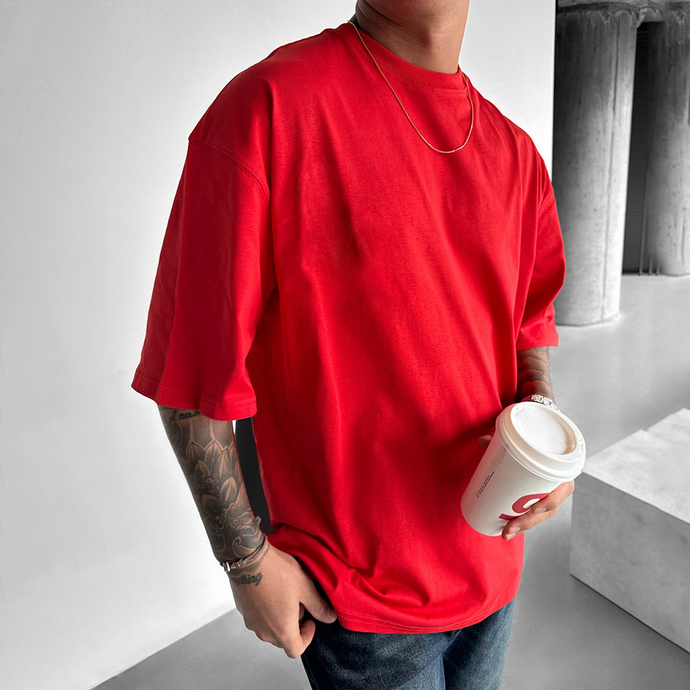 Neutral Simple Basic Solid Color T-shirt