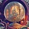 Animal Landscape- Full Round Diamond Painting 30*30CM