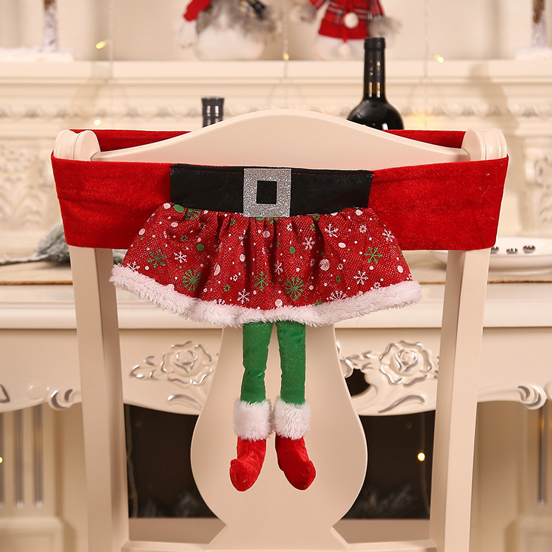 

Christmas Chair Cover Seat Xmas Cap Home Decoration, A132, 501 Original