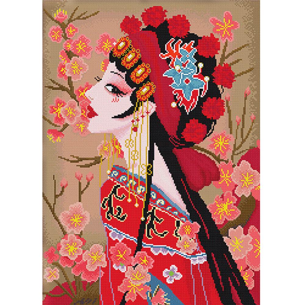 

Peking Opera - 11CT Stamped Cross Stitch - 50*65cm, 501 Original