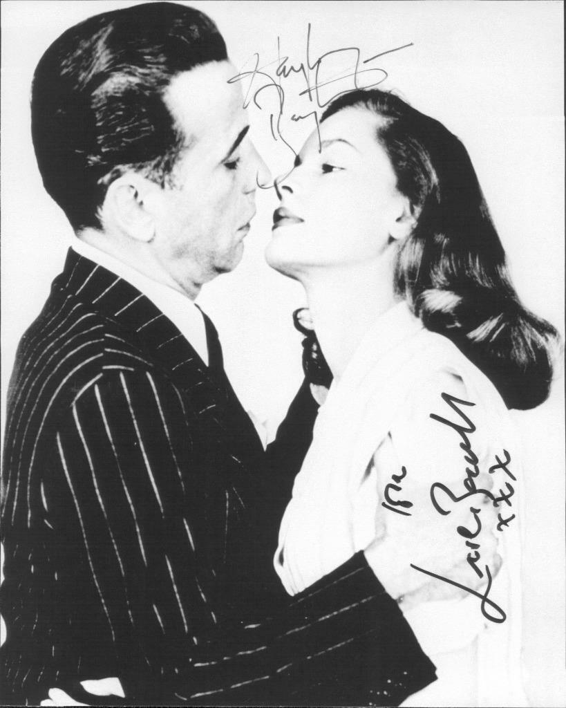 Humphrey Bogart Lauren Bacall The Big Sleep SIGNED 10 X 8