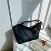 Minimal Plain Color Soft Leather Women's Shoulder Tote Bag