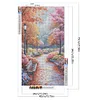 Chemin forestier - perceuse ronde peinture diamant - 40*70cm (grande taille)