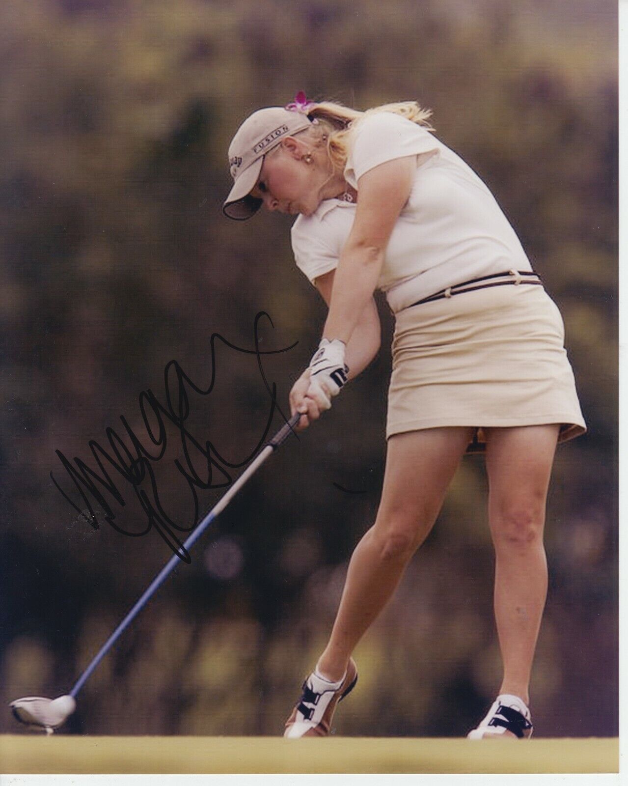 Morgan Pressel 8x10 Signed w/ COA LPGA Golf #1