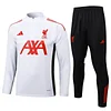 Joyfball 2025/2026 Liverpool Half-Pull Training Suit White Jersey 1:1 Thai Quality 
