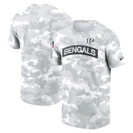 Men's Cincinnati Bengals  White 2024 Salute To Service Big & Tall Performance T-Shirt