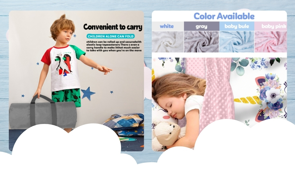 toddler nap mat with pillow