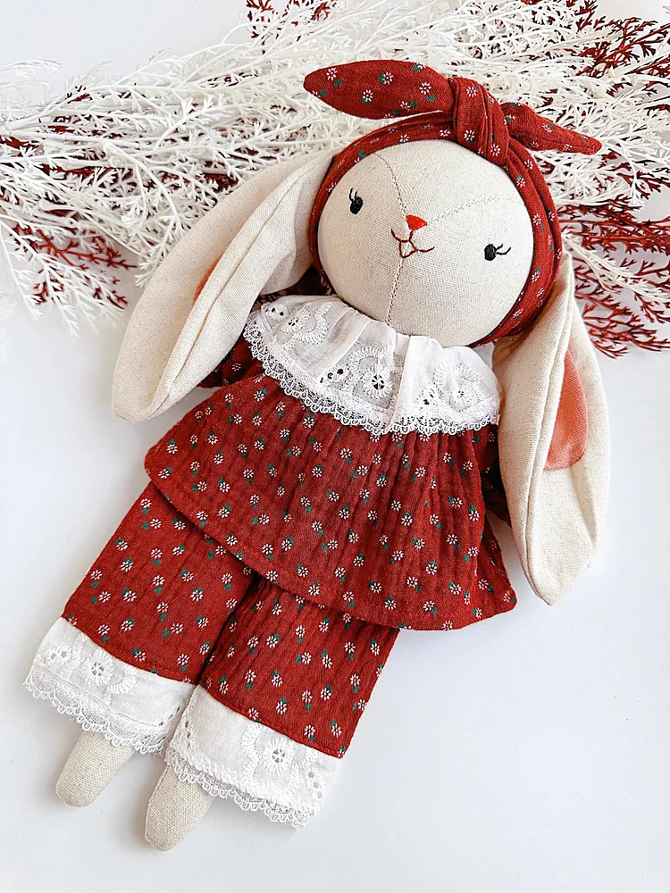 Cloth doll rabbit Templates With Instructions