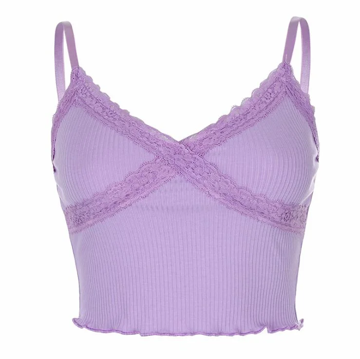 V-NECK LACE CAMISOLE