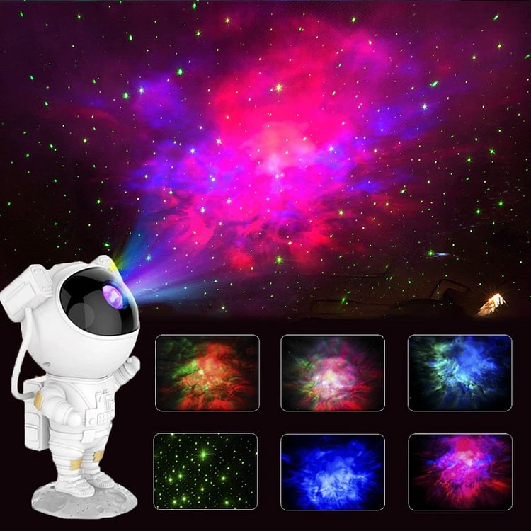 ToyTime Galaxy Star Projector Starry Sky Night Light Astronaut Lamp Home Room Decor Decoration Bedroom Decorative Luminaires Gift