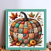 (US Only)Pumpkin Printed Cross Stitch Kit 40x40cm DIY 14CT Embroidery Craft Set Decor