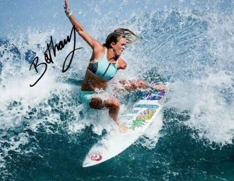 Bethany Hamilton Signed Photo Poster painting 8x10 rp Autographed Surfing Champion