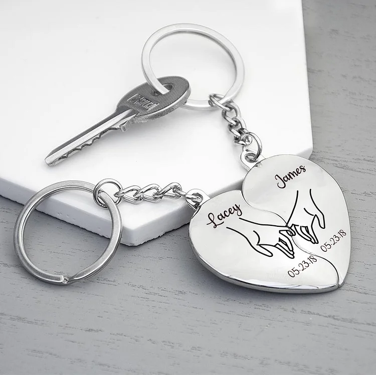 UNIQUE Don't Do Stupid SH*T Love Babe Stainless Steel Keychain BF GF  Keychain